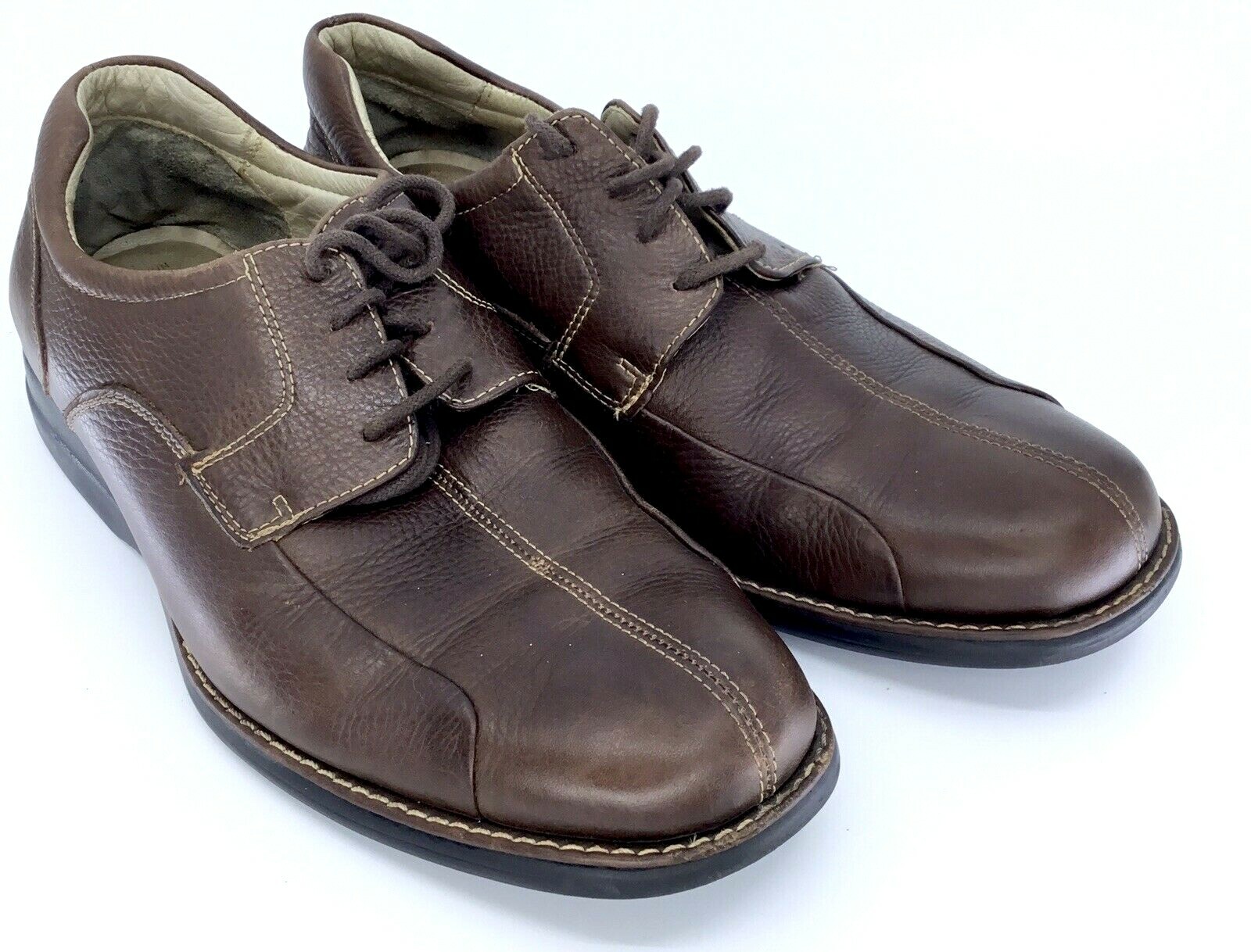 SAOLA Scarpe stringate Johnson & Murphy Shuler Oxford da uomo 9 5 M marroni punta da bicicletta Brasile