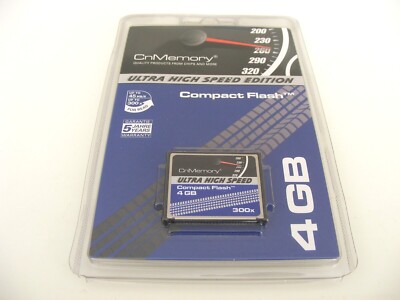4GB Compact Flash Card ULTRA HIGH SPEED 300x ( 4 GB CF Karte ) CnMemory Neu