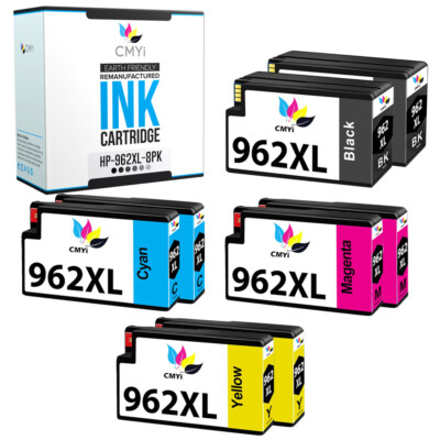 Cartucce 962XL Alta Resa 4 Cartucce D'inchiostro Compatibili HP 962XL - Per Stampanti OfficeJet Pro 9010, 9015, 9020, Alta Resa Pagina Hp 963 XL - Foto 1