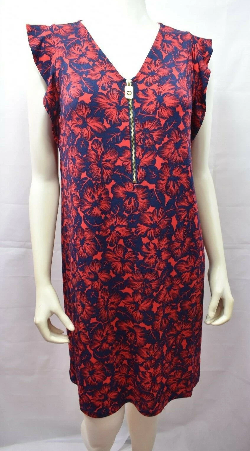 ABITO IN JERSEY STAMPA FLOREALE MICHAEL KORS TG SM NUOVO CON ETICHETTA