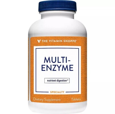 Multi Enzyme Helps Support Nutrient Digestion Absorption Vitamin Shoppe 600 Tabs