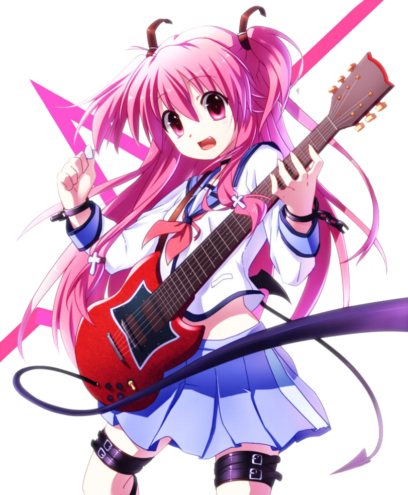 Yui Angel Beats V2 Weatherproof Anime Sticker 6