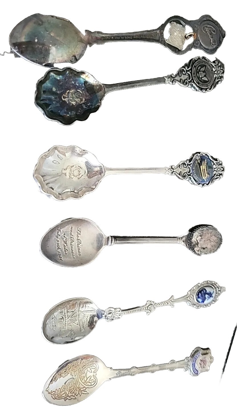Vintage Souvenir Spoons For Collection Or Repurpose Lot Of 6 eBay