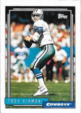 1992 Topps #744 Troy Aikman (NM) - Dallas Cowboys