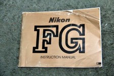 Nikon FG and NIKON SB-15 SPEEDLIGHT Manuals