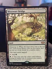 Mosswort Bridge NM Unspecified Set MTG Magic Card Rare Green Hideaway Land EDH