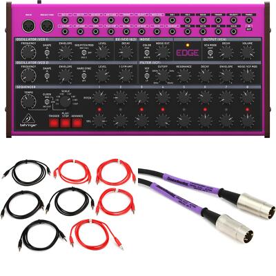 Behringer Edge Semi-modular Analog Percussion Synthesizer with Cables