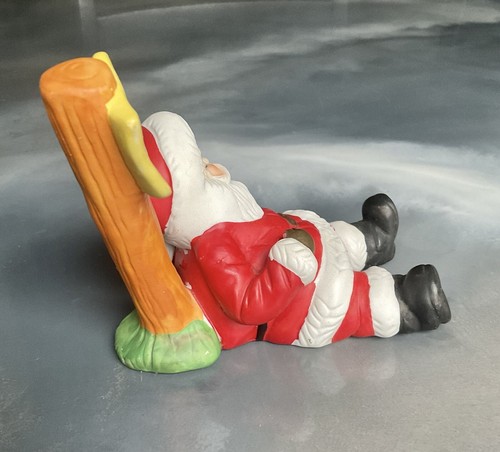 Vintage Sleeping Santa December 26 Ceramic Christmas Decor PARMA made In Taiwan - Picture 3 of 11