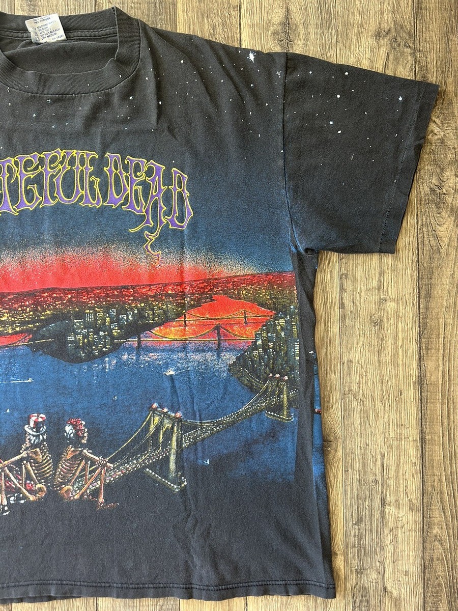 Grateful Dead San Fransico Brooklyn Bridge Vintage 90s AOP