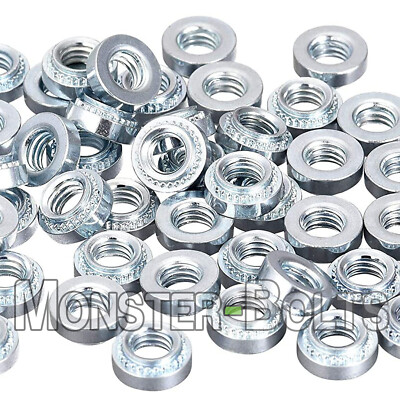 M3x0.5-2  - Bulk Qty 7,000 - Metric Self Clinching Nuts Zinc Plated Steel