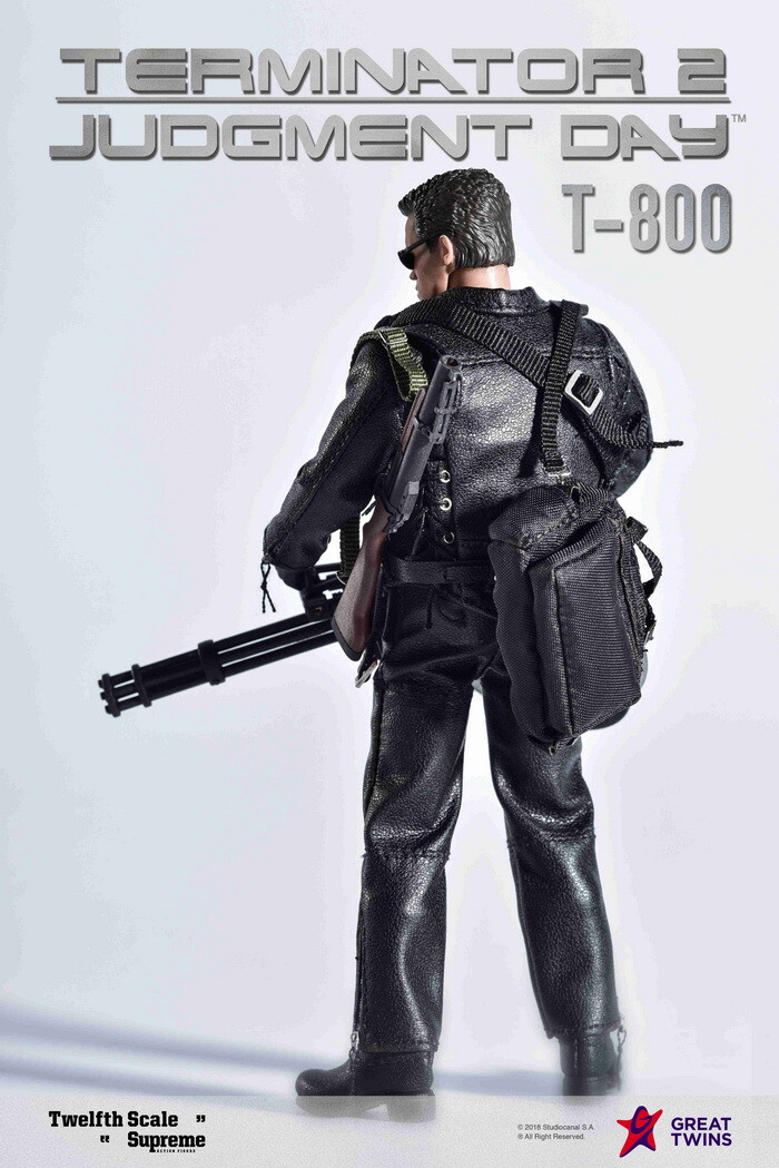 Great Twins 1/12 Terminator 2 Judgment Day T-800 Action Figure In