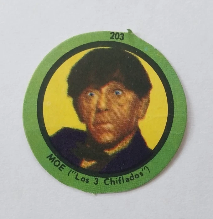 1968 Figuritas Gauchitas Discs The Three Stooges Larry & Moe Rare Argentina Set - Image 4 of 4