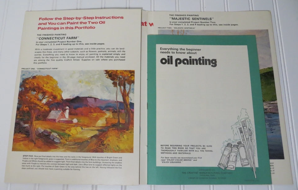 Oil Painting Book #3 & Acrylic Painting Book #4 Art Instruction Books 1971 - Image 2 of 4