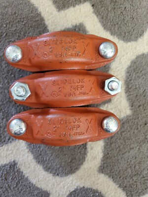 SlideLOK Groove Rigid Coupling 750 PSI Orange 2'' 74-FP *** QUANTITY  3 ***