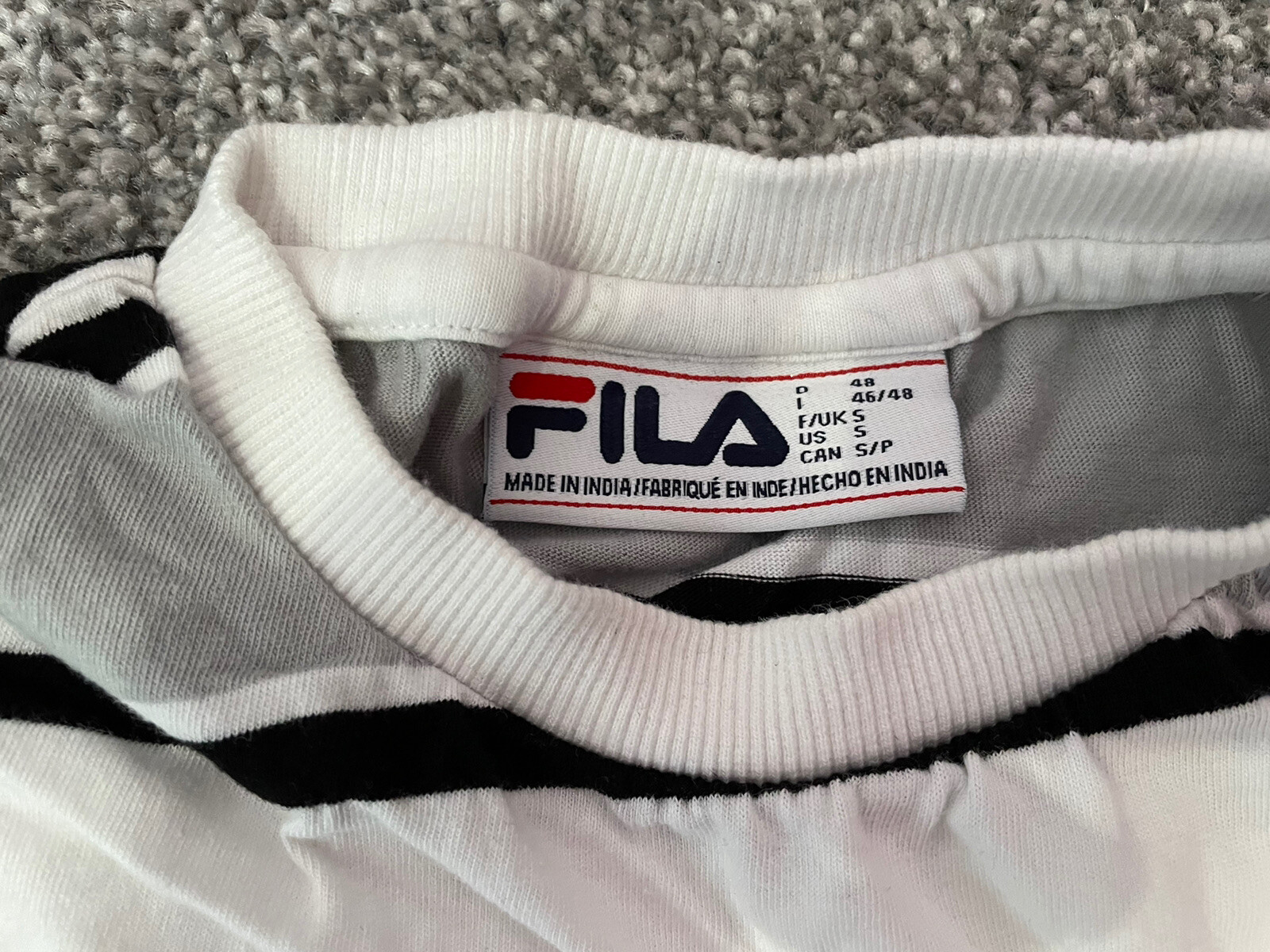 T shirt uomo Fila a righe piccola e
