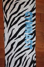 Gymnastics GYMNAST Zebra flannel pants size Adult Small  Adult Medium
