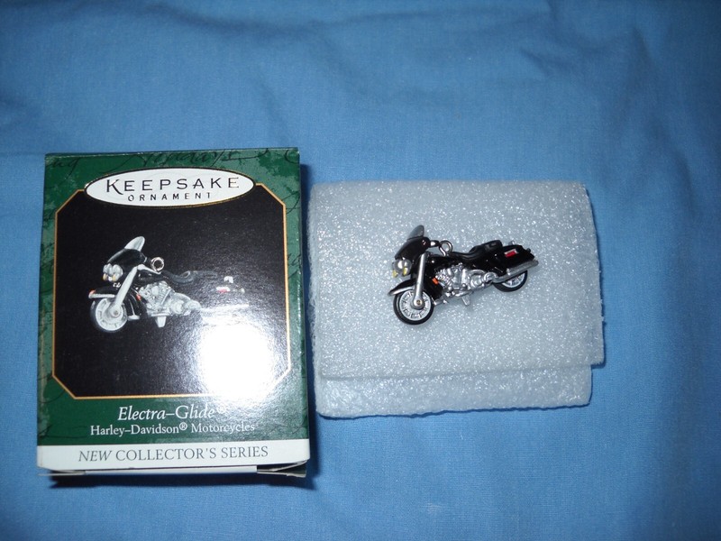 1999 Hallmark Mini Ornament Harley-Davidson - 1998 Electra-Glide Motorcycle  #1