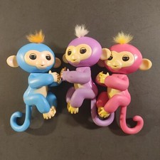 WowWee Fingerlings INteractive 5" Babey monkey Lot x3