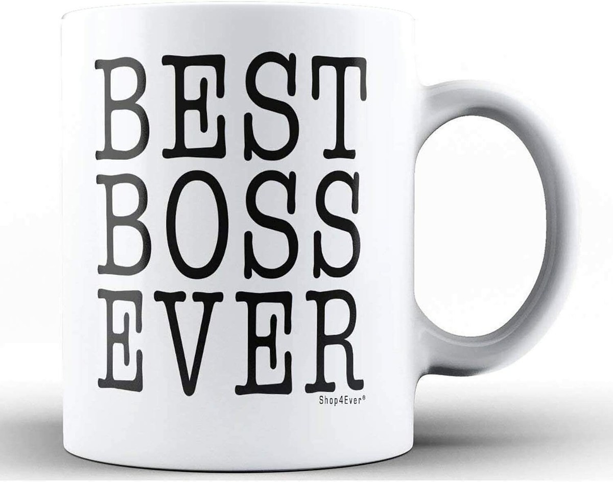 Best Boss Ever Ceramic Coffee Mug Gift for Number One Boss Manager  Supervisor