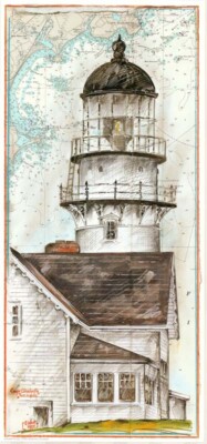 Kunstdruck - ''Two Lights'' (USA) - von OLE WEST - (159)