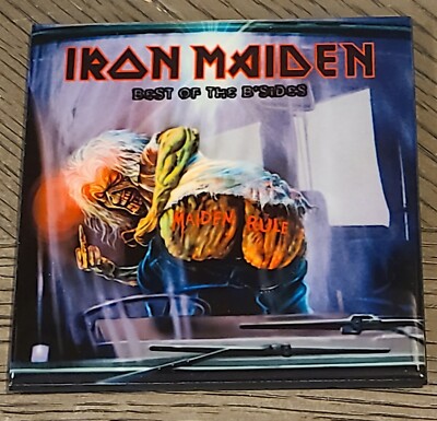 Iron Maiden: Best of the B Sides ceramic coaster  4 in by 4 in custom made