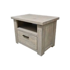 Bedside Cabinet Scandinavian style rustic pine lamp Table