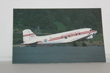 Otis Spunkmeyer Air Airline Postcard Douglas DC-3C
