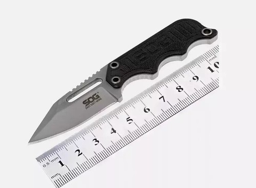 Instinct Mini Coltello con Fodero - 4.8'' Mini Coltello Tattico Lama Fissa,US - Foto 9 di 14