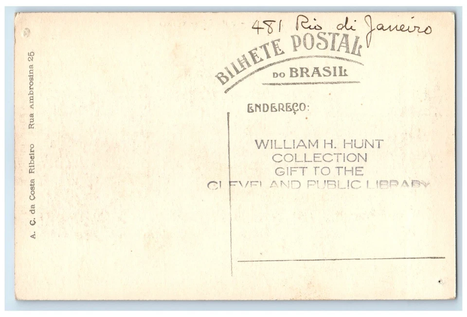 c1940's Scene of River Mountains at Tijuca 481 Rio De Janeiro Brazil Postcard - Image 2 of 2