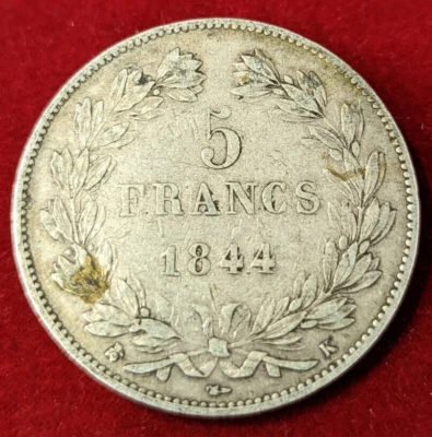 Louis Philippe I 5 Francs 1844 K Bordeaux - Photo 1/2