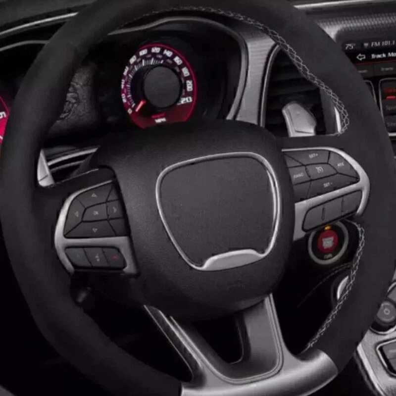 Driver Steering Wheel Cover For Dodge Challenger Charger Durango SRT 2015-2024 Foto 2 de 4