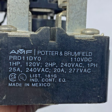 AMF Potter  Brumfield 24 VDC Power Relay PRD11DY0  