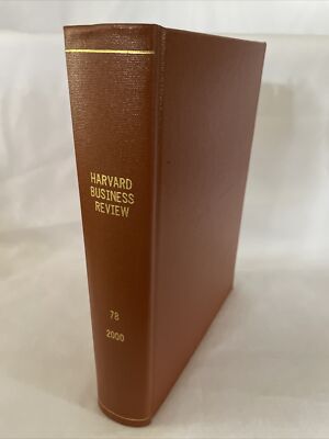2000 Harvard Business Review Magazine #78 Bound Volume (BM107)