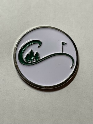 Rare Coatsville Country Club 7/8'' Flat Coin Style Golf Marker - Coatsville, PA