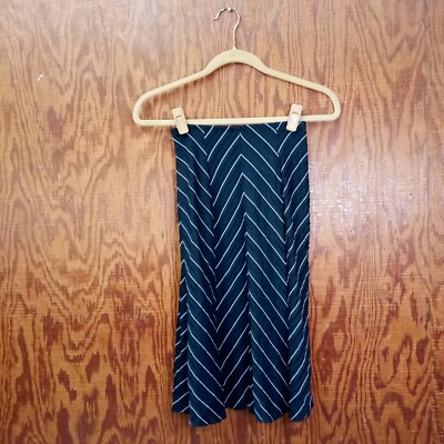 Rave Stretch Women's Skirt Black Stirpes White Size XS