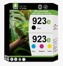 923XL Ink Cartridges CMYK 4-Pack for HP OfficeJet Pro 8130e 8135e 8122e