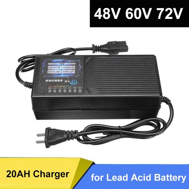 48V/60V/72V Smart Battery Charger 7 Light For Electric Vehicle Lead Acid Battery
