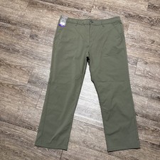 Men's Green Weatherproof Tech Pant 40x29 Stretch Water Resistant