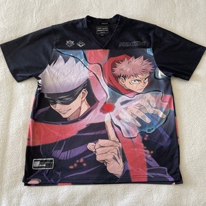 Jujutsu Kaisen Shirt Mens Large Primitive Desc Duo Jersey Gojo Itadori Anime