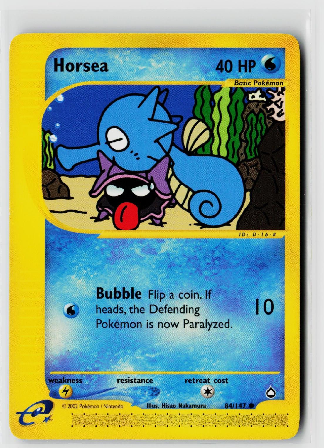 Pokemon Aquapolis #084/147 Horsea (84) Common