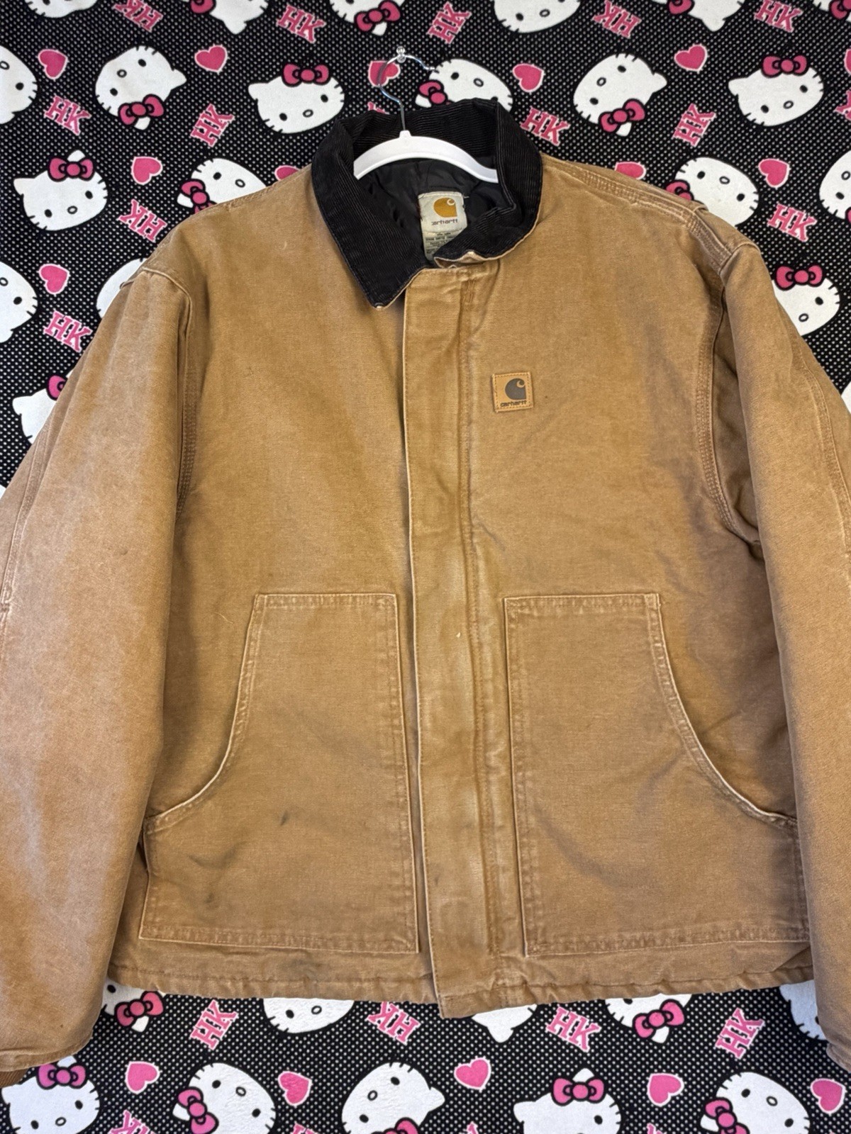 Carhartt j22 brn Men's Brown Firm Duck Arctic Quilt L… - Gem