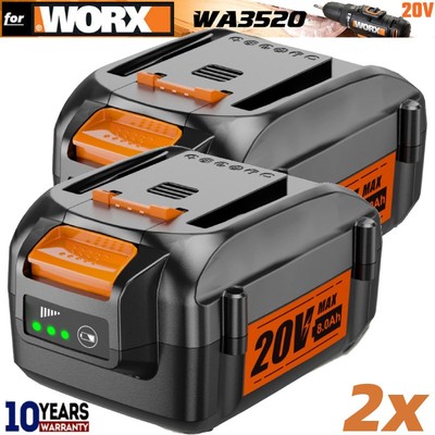 2X 20V For WORX 8.0Ah MAX Extend Lithium Battery WA3520 WA3525 WA3575 WG155 US