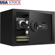 Cassaforte Elettronica Con Serratura Doppio Cilindro Cassetta di Sicurezza Portatile Antifurto Nuova