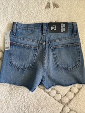 BDG Urban Outfitters Women's Denim Shorts Size 25W High Rise Cut-Off NWT