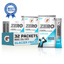 Gatorade G Zero Powder Packets, Glacier Freeze Pack of 32
