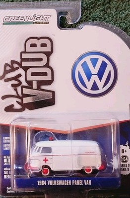 Modellauto GREENLIGHT 1975 Volkswagen Type 2 Ambulance white series 3 Club V-Dub