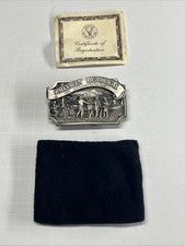 NOS VINTAGE 1981 AMERICAN HISTORICAL COMMEMORATIVE BELT BUCKLE