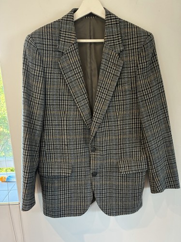 Crombie, Vintage CROMBIE Blazer Jacke aus reiner Lammwolle kariert, Größe 36R. Country Wear, Tweed
