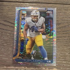 Tuli Tuipulotu Pulsar Refractor 2025 Topps Chrome #163 LA Chargers