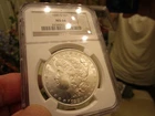 BETTER THAN GEM GRADED 1880-S MORGAN DOL  NGC MS 66  STONE COLD SNOW WHITE